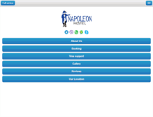 Tablet Screenshot of napoleonhostel.com
